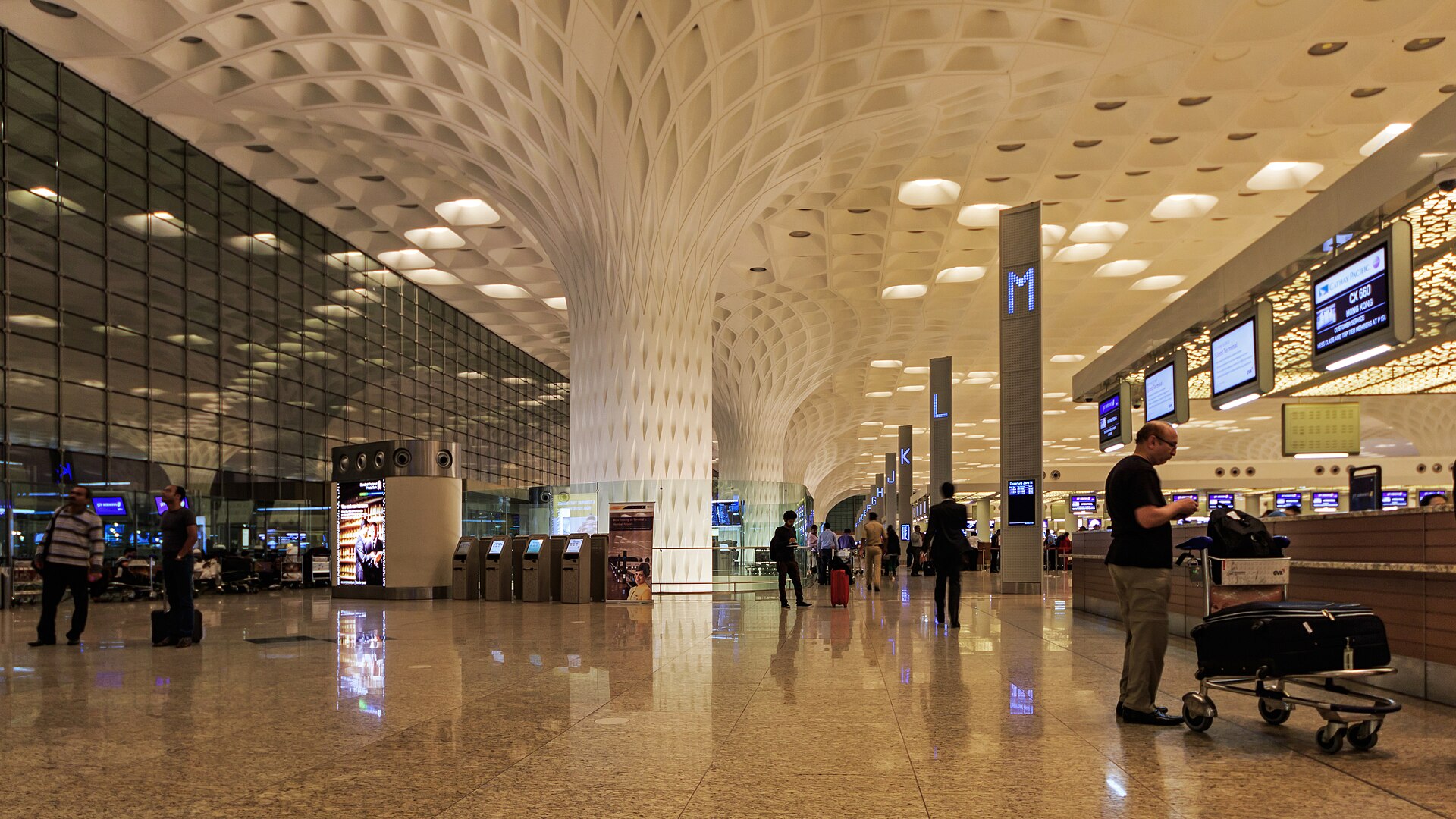 Airport terminal interior
